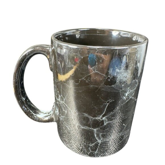 Linyi Ceramic Tall Coffee Mug Cup Black Marble Glaze Coffee Mug Cup Road Train - Picture 2 of 12